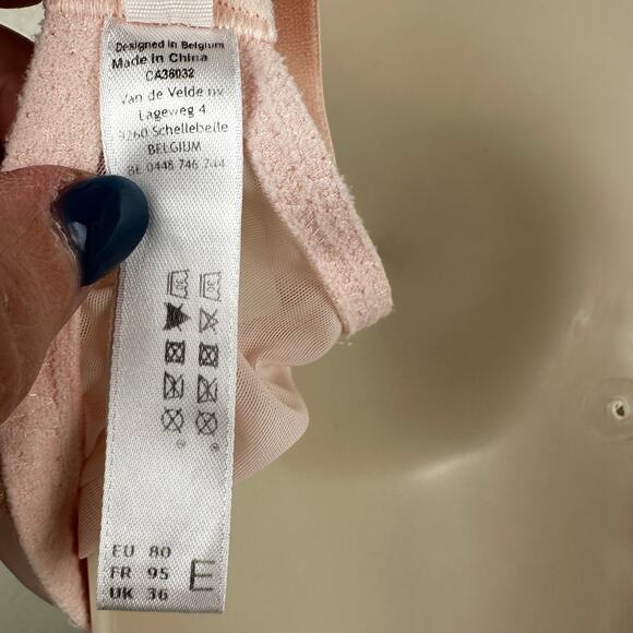 Marie Jo Leda Padded Plunge Bra Glossy Pink 36E - Picture 12 of 13